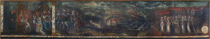 Stiftungsbild des Klosters zum Heiligen Kreuz, 1705/1756