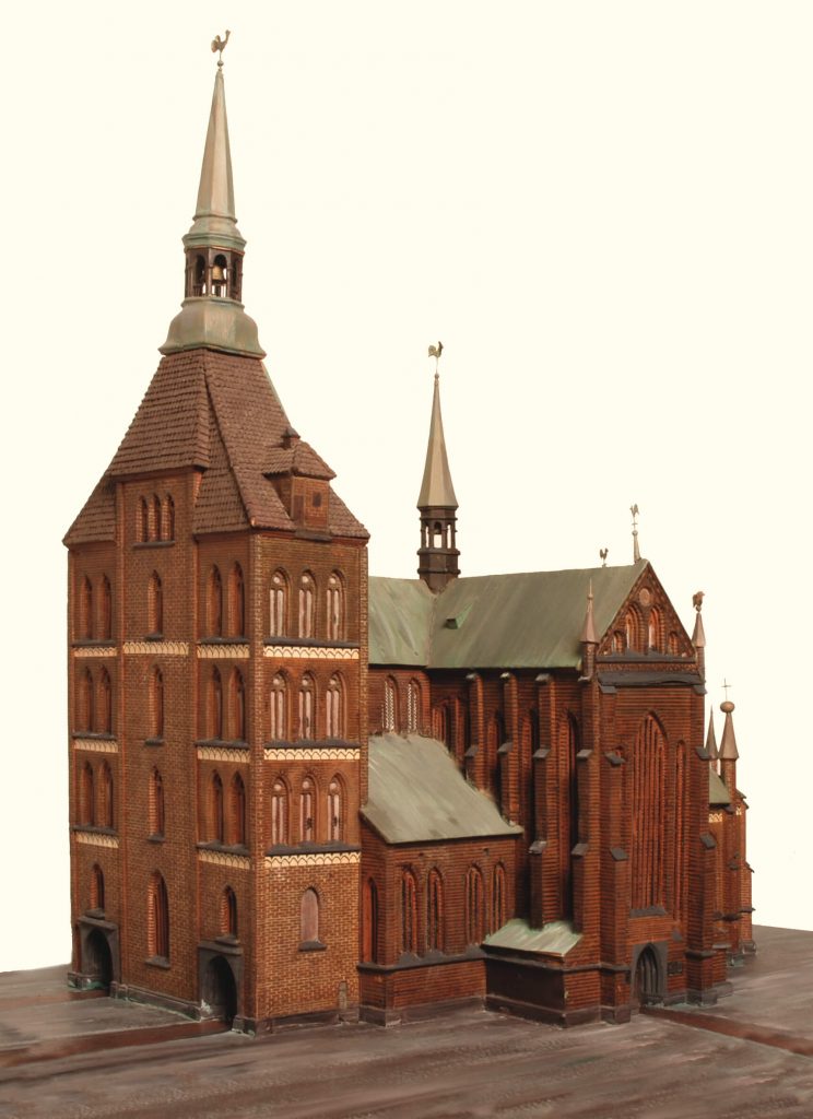 Modell der Marienkirche in Rostock