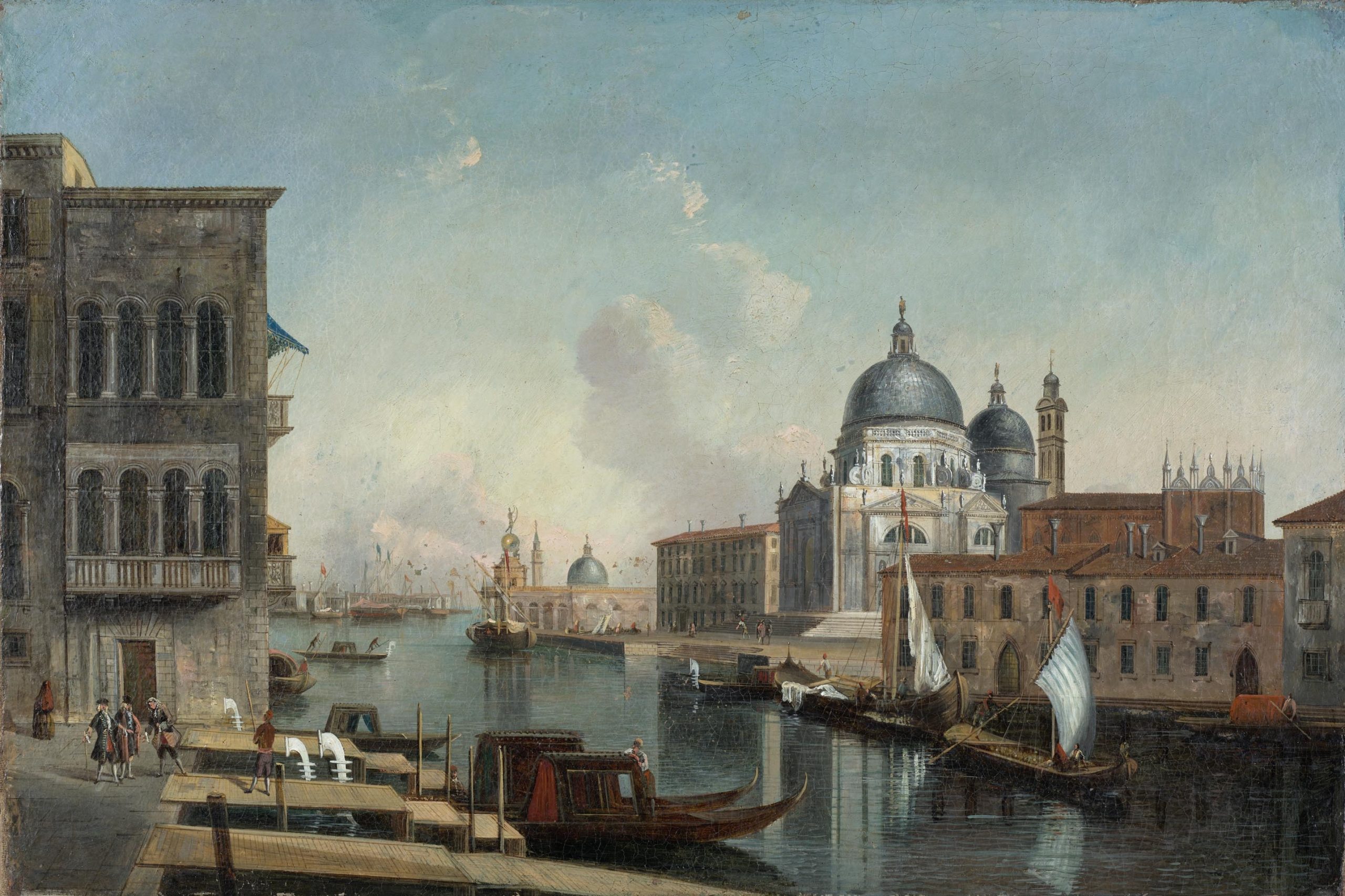 Unbekannter Maler Blick auf den Canal Grande (Venedig), 1. H. 19. Jh. Öl auf Leinwand, 44 x 66 cm © Kulturhistorisches Museum Rostock, Foto: Anna Krone | Inv.-Nr. M 155